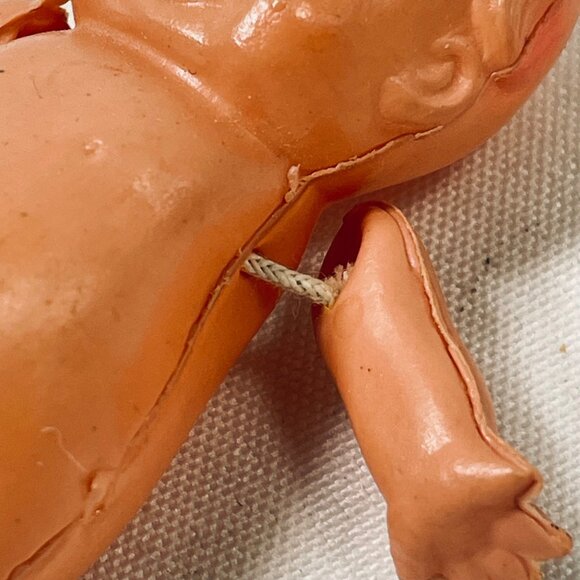 Kewpie Doll Vintage Japan Made  Figurine With String Arms Collectible Toy - Picture 4 of 5